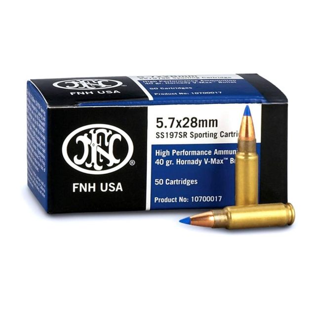 FN 5.7x28mm 40 Grain Hornady V-Max 50Rd Box
