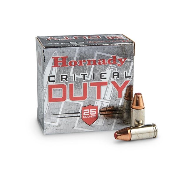 Hornady Critical Defense 9mm +P 124 Grain 25 Round Box