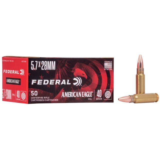 Federal American Eagle 5.72x28mm 40 Grain 50 Round Box