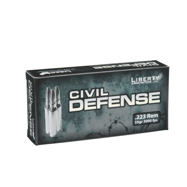 LIB AMMO CIVIL DEFENSE 223REM 55GR COPPER 20/50