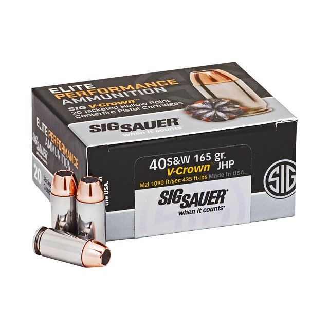 Sig Sauer Elite Performance 40S&W 165 Grain 20 Round Box
