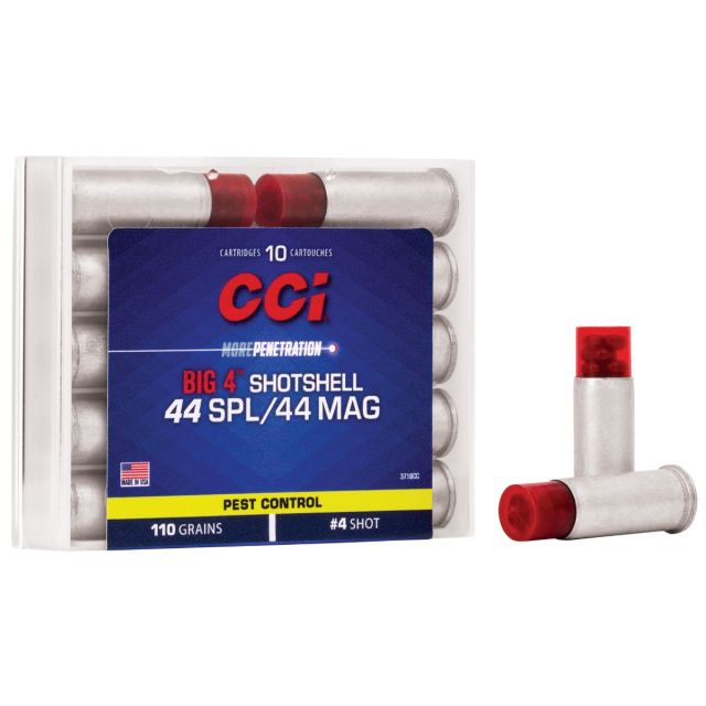 CCI Shotshell Aluminum Case 44mag/44spl 110gr #4 10rd