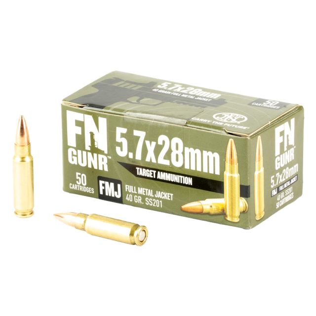 FN Gunr Target Ammo 5.7x28mm 40Gr FMJ 50 Rds