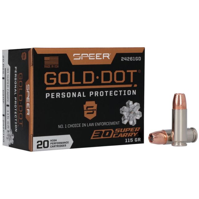 Speer Gold Dot Personal Protection 30SC 115Gr GDHP 20Rd