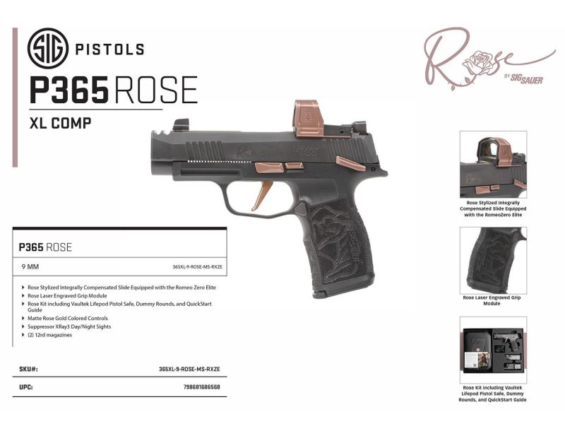 Sig Sauer P365-XL ROSE Comp RZ Elite 9mm 3.1