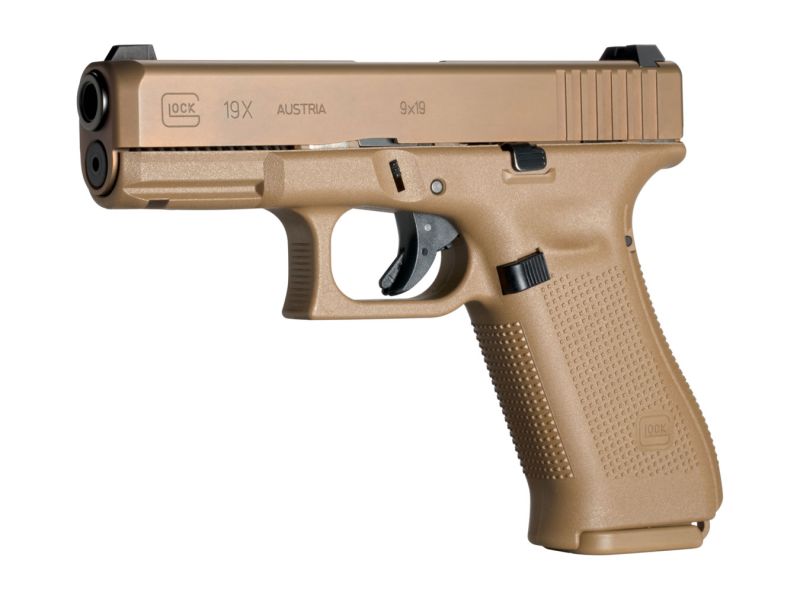 Glock 19X w/Night Sights Flat Dark Earth 9mm 4.02