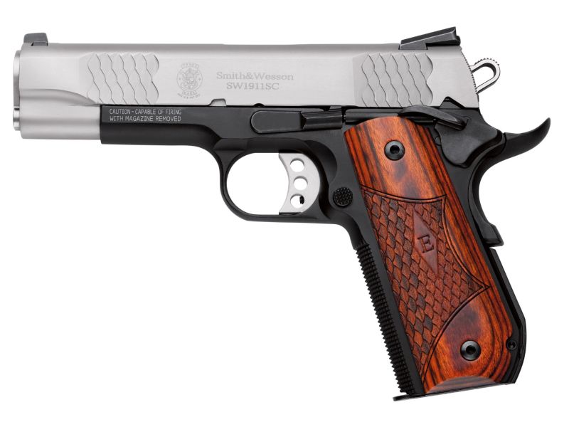 S&W 1911SC E-Series Round Butt Scandium Frame Two-Tone 45ACP 4.25